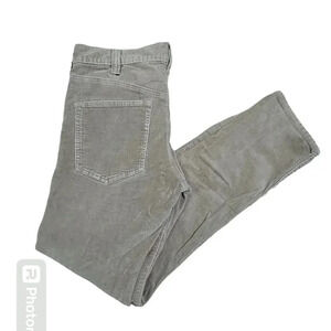 Hurley '84 Slim Size 32x30 Men Tan 5-pocket Casual Slim Corduroy Slack Jeans Y2K